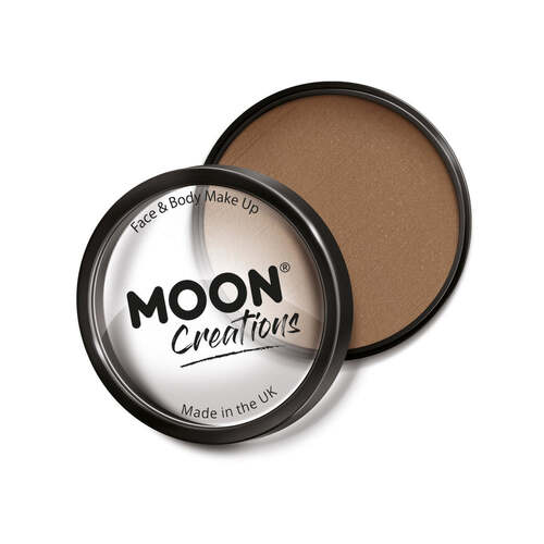 Moon Creations Pro Face Paint Cake Pot Light Brown