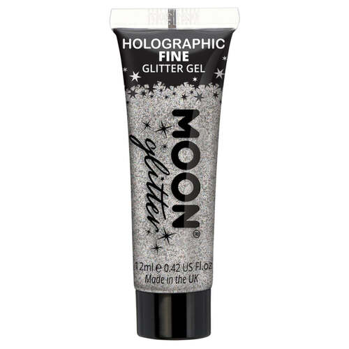 Moon Glitter Holographic Fine Glitter Gel Silver