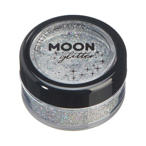 Moon Glitter Holographic Glitter Shakers Silver