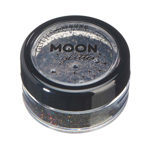 Moon Glitter Holographic Glitter Shakers Black