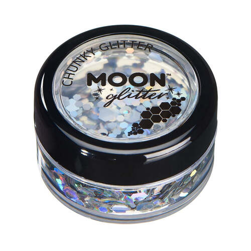 Moon Glitter Holographic Chunky Glitter Silver