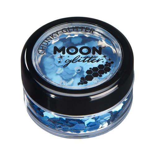 Moon Glitter Holographic Chunky Glitter Blue