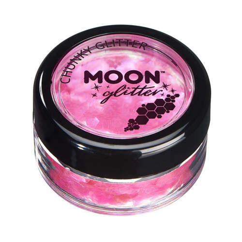 Moon Glitter Iridescent Chunky Glitter Pink