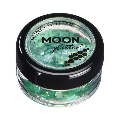 Moon Glitter Iridescent Chunky Glitter Green