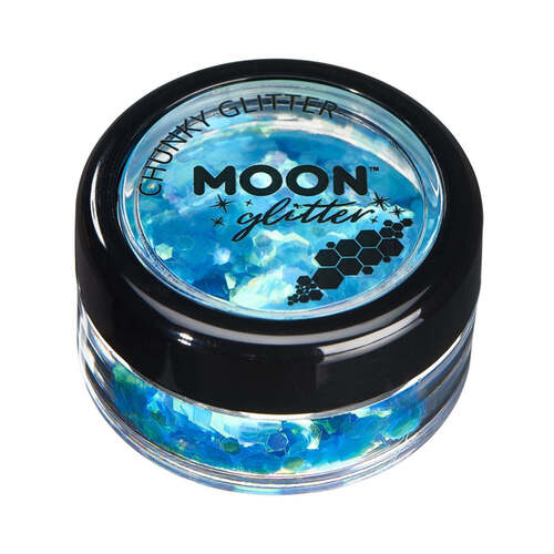 Moon Glitter Iridescent Chunky Glitter Blue