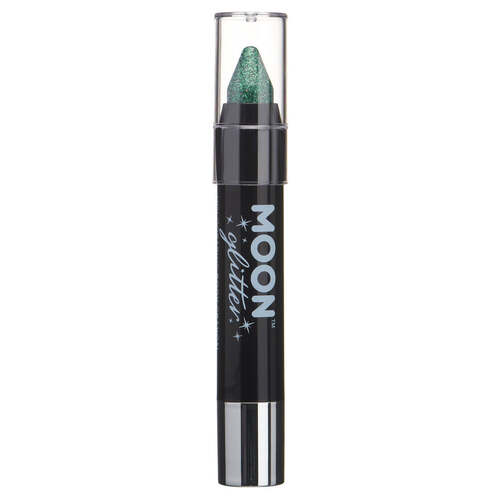 Moon Glitter Holographic Body Crayons Green