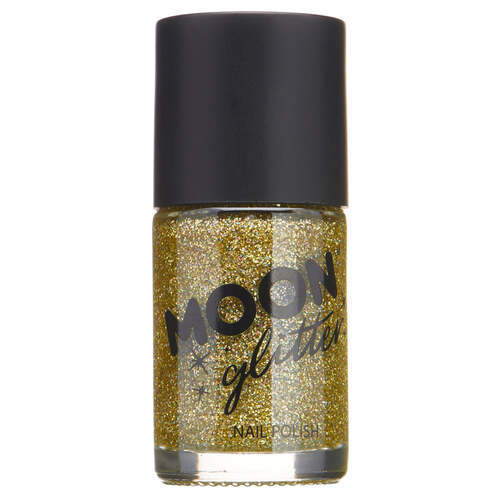 Moon Glitter Holographic Nail Polish Gold