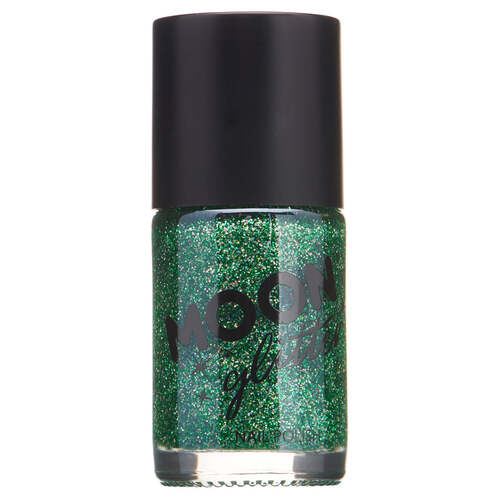 Moon Glitter Holographic Nail Polish Green