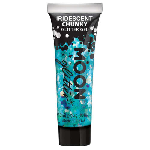 Moon Glitter Iridescent Chunky Glitter Gel Blue