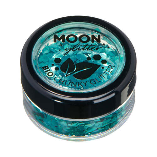 Moon Glitter Bio Chunky Glitter Turquoise