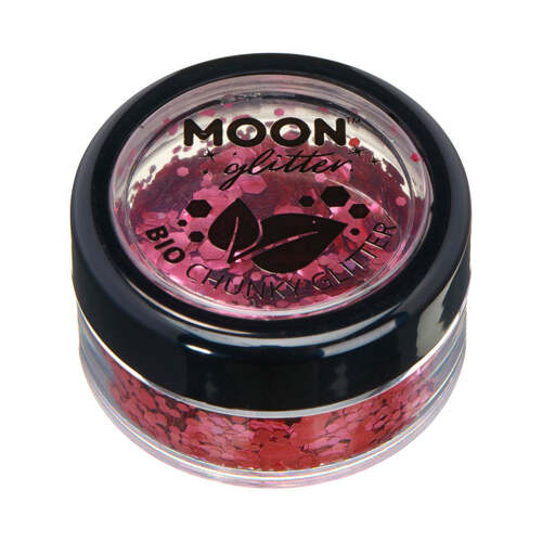 Moon Glitter Bio Chunky Glitter Dark Rose