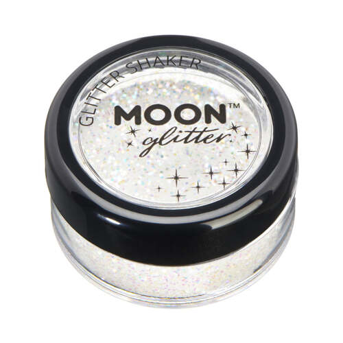 Moon Glitter Iridescent Glitter Shakers White