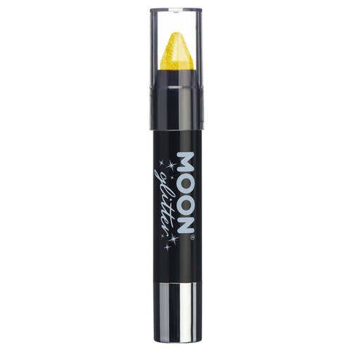 Moon Glitter Iridescent Body Crayons Yellow