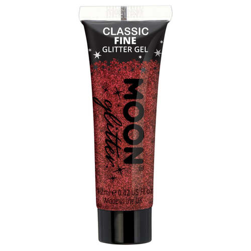 Moon Glitter Classic Fine Glitter Gel Red