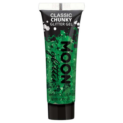 Moon Glitter Classic Chunky Glitter Gel Green