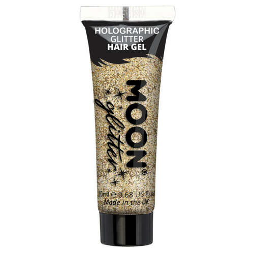 Moon Glitter Holographic Glitter Hair Gel Gold