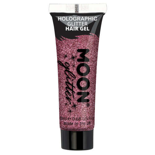 Moon Glitter Holographic Glitter Hair Gel Pink