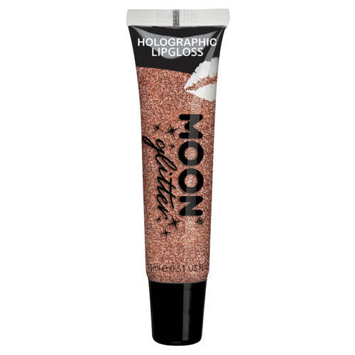 Moon Glitter Holographic Glitter Lipgloss Rose Gold