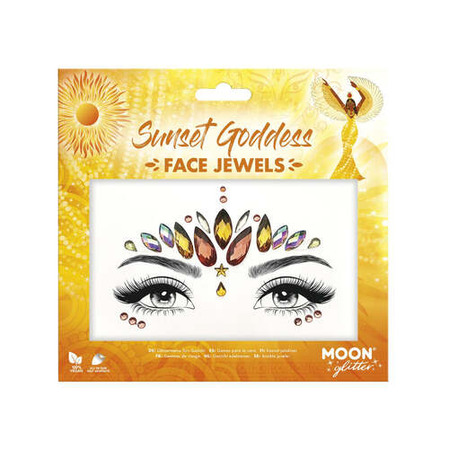 Moon Glitter Face Jewels Sunset Goddess