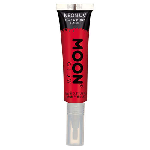 Moon Glow Intense Neon UV Face Paint Red