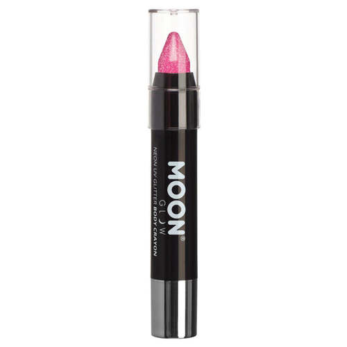 Moon Glow Neon UV Glitter Body Crayons Hot Pink