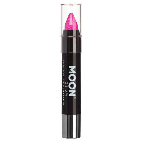 Moon Glow Neon UV Glitter Body Crayons Magenta