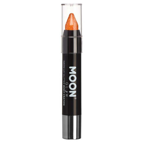 Moon Glow Neon UV Glitter Body Crayons Orange