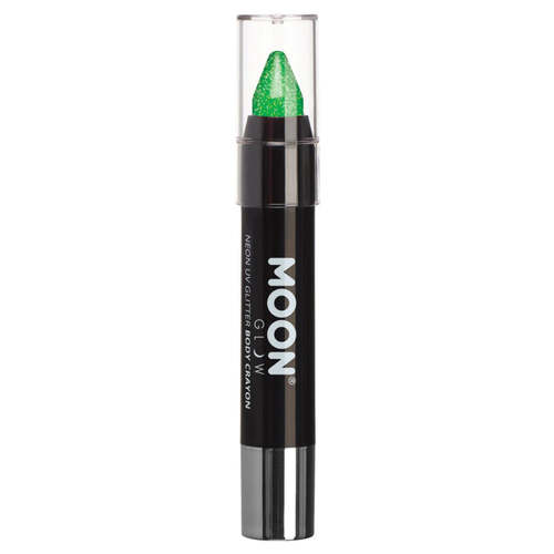 Moon Glow Neon UV Glitter Body Crayons Green