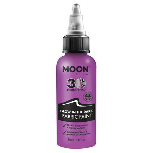 Glow in the Dark Fabric Paint Purple