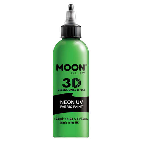 Moon Glow Neon UV Intense Fabric Paint Green 125ml