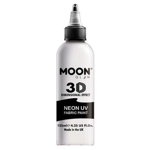 Moon Glow Neon UV Intense Fabric Paint White 125ml