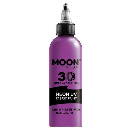 Moon Glow Neon UV Intense Fabric Paint Purple 125ml