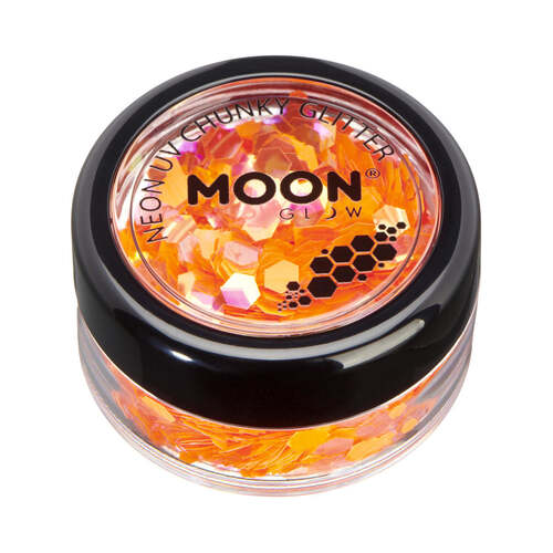 Moon Glow Neon UV Chunky Glitter Orange