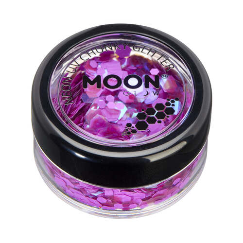 Moon Glow Neon UV Chunky Glitter Purple