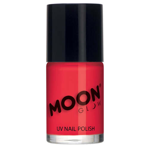 Moon Glow Intense Neon UV Nail Polish Red