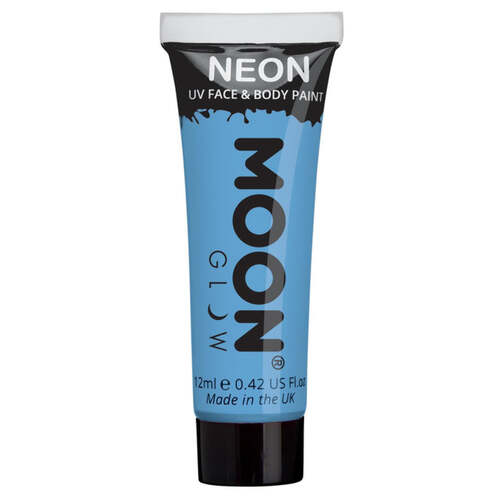 Moon Glow Neon UV Face Paint Pastel Blue