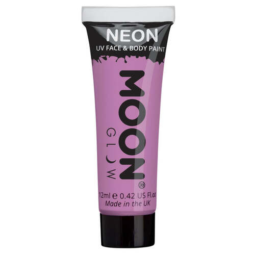 Moon Glow Neon UV Face Paint Pastel Lilac