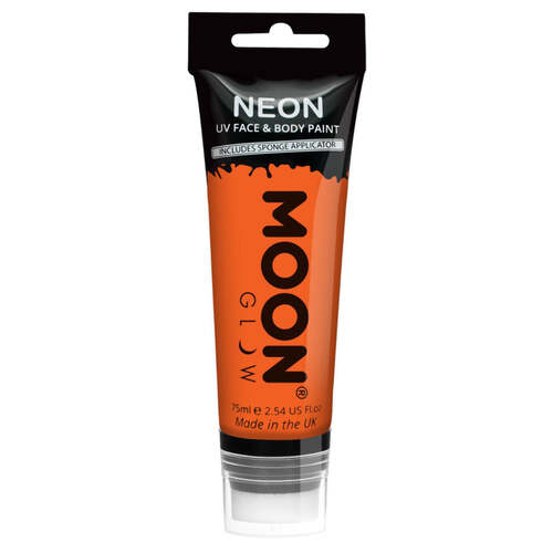 Moon Glow Supersize Intense Neon UV Face Paint Orange