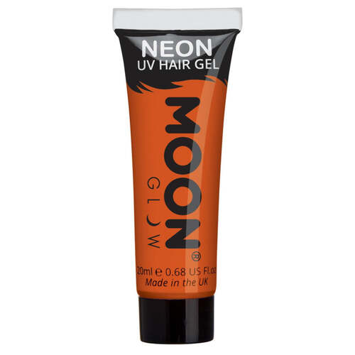 Moon Glow Intense Neon UV Hair Gel Orange 