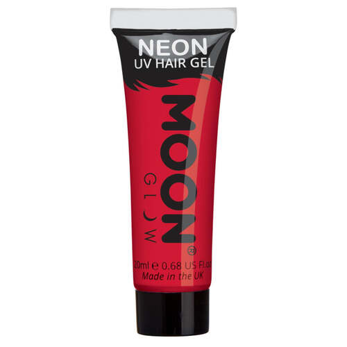 Moon Glow Intense Neon UV Hair Gel Red