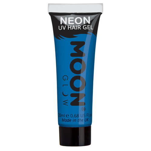 Moon Glow Intense Neon UV Hair Gel Blue 