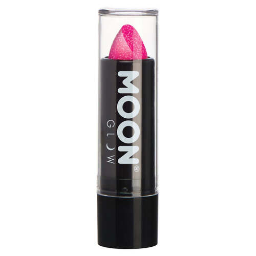 Moon Glow Neon UV Glitter Lipstick Magenta