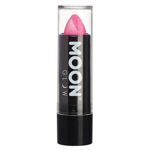 Moon Glow Neon UV Glitter Lipstick Hot Pink