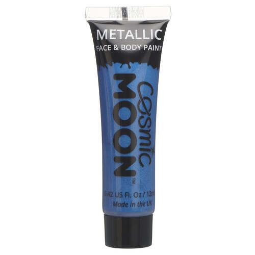 Cosmic Moon Metallic Face & Body Paint Blue