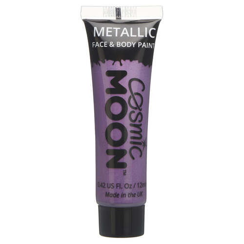 Cosmic Moon Metallic Face & Body Paint Purple