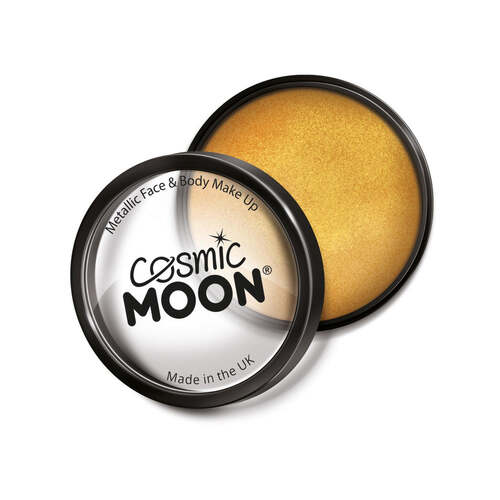 Cosmic Moon Metallic Pro Face Paint Cake Pots Gold