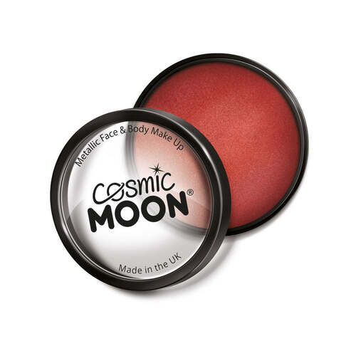 Cosmic Moon Metallic Pro Face Paint Cake Pots Red