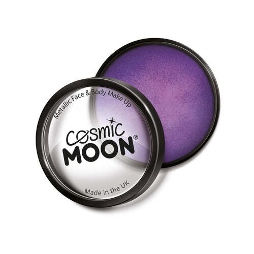 Cosmic Moon Metallic Pro Face Paint Cake Pots Purple