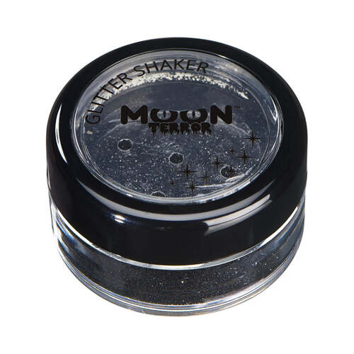 Moon Terror Halloween Glitter Shakers Black