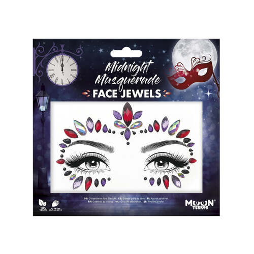 Moon Terror Face Jewels Midnight Masquerade